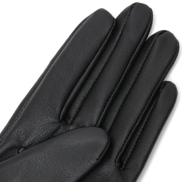  KURODA(クロダ) 手袋 レディース ブランド スマホ対応 本革 レザー ブラック 黒 黒色 暖かい スマホ操作可能 シンプル かわいい 高級 おしゃれ 大人 女性 プレゼント クリスマス 誕生日 ギフト 皮 てぶくろ