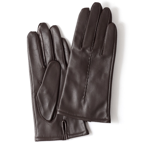 KURODA(クロダ) 羊革 レディース 手袋 ダークブラウン
