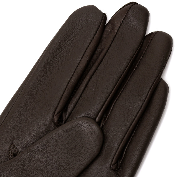  【ブランド化粧箱付き】 KURODA(クロダ) 手袋 レディース 本革 レザー 日本製 ダークブラウン ブラウン 茶 茶色 シンプル 大人 高級 かわいい おしゃれ プレゼント クリスマス 誕生日 ギフト 羊革 皮 てぶくろ