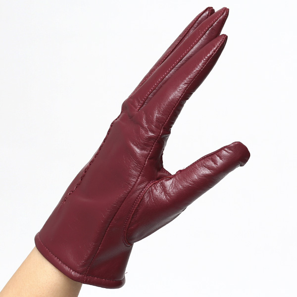  【ブランド化粧箱付き】 KURODA(クロダ) 手袋 レディース 本革 レザー 日本製 ワイン レッド ワイン 赤色 シンプル 大人 高級 かわいい おしゃれ プレゼント クリスマス 誕生日 ギフト 羊革 皮 てぶくろ