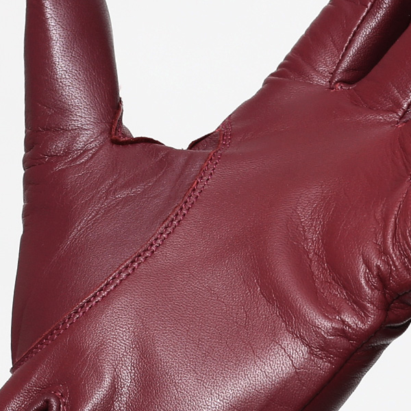  【ブランド化粧箱付き】 KURODA(クロダ) 手袋 レディース 本革 レザー 日本製 ワイン レッド ワイン 赤色 シンプル 大人 高級 かわいい おしゃれ プレゼント クリスマス 誕生日 ギフト 羊革 皮 てぶくろ