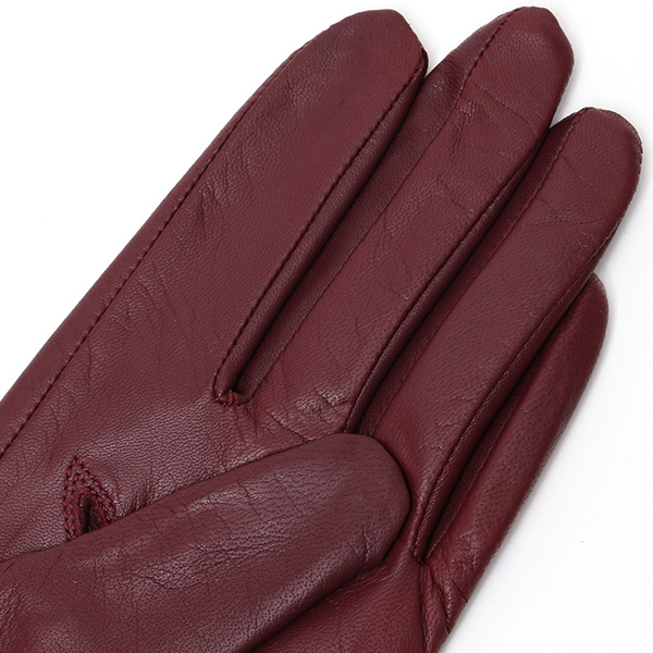  【ブランド化粧箱付き】 KURODA(クロダ) 手袋 レディース 本革 レザー 日本製 ワイン レッド ワイン 赤色 シンプル 大人 高級 かわいい おしゃれ プレゼント クリスマス 誕生日 ギフト 羊革 皮 てぶくろ