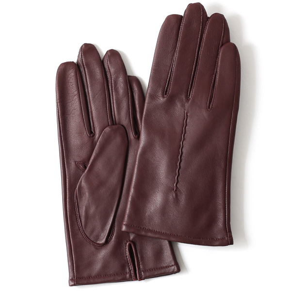 KURODA(クロダ) 羊革 レディース 手袋 ボルドー