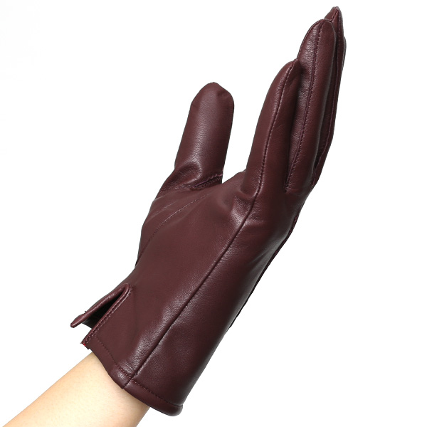  【ブランド化粧箱付き】 KURODA(クロダ) 手袋 レディース 本革 レザー 日本製 レッド ワイン 赤色 シンプル 大人 高級 かわいい おしゃれ プレゼント クリスマス 誕生日 ギフト 羊革 皮 てぶくろ