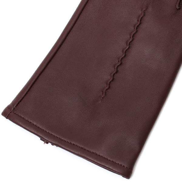  【ブランド化粧箱付き】 KURODA(クロダ) 手袋 レディース 本革 レザー 日本製 レッド ワイン 赤色 シンプル 大人 高級 かわいい おしゃれ プレゼント クリスマス 誕生日 ギフト 羊革 皮 てぶくろ