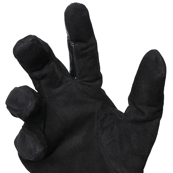  手袋 メンズ 防寒 レザー スエード スマホ対応 暖かい 裏起毛 ヤギ革 ゴートスエード リブニット ブラック 黒 黒色 タッチパネル 対応 革 グローブ おしゃれ 紳士 男性用 プレゼント ブランド KURODA(クロダ)