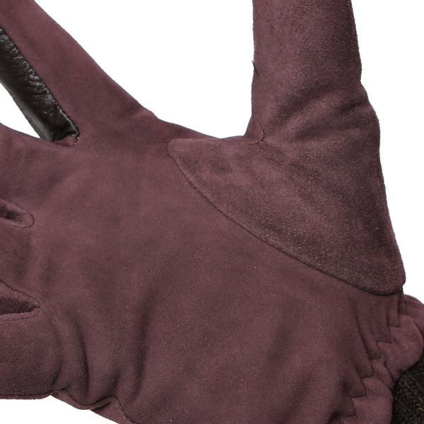  手袋 メンズ 防寒 レザー スエード スマホ対応 暖かい 裏起毛 ヤギ革 ゴートスエード リブニット レッド ワイン 赤色 タッチパネル 対応 革 グローブ おしゃれ 紳士 男性用 プレゼント ブランド KURODA(クロダ)