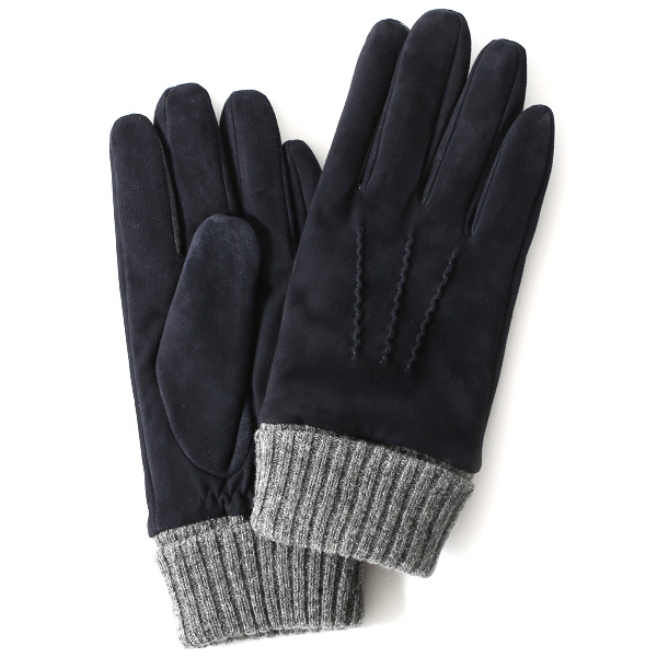 KURODA(クロダ) ヤギ革 メンズ 手袋 ネイビー