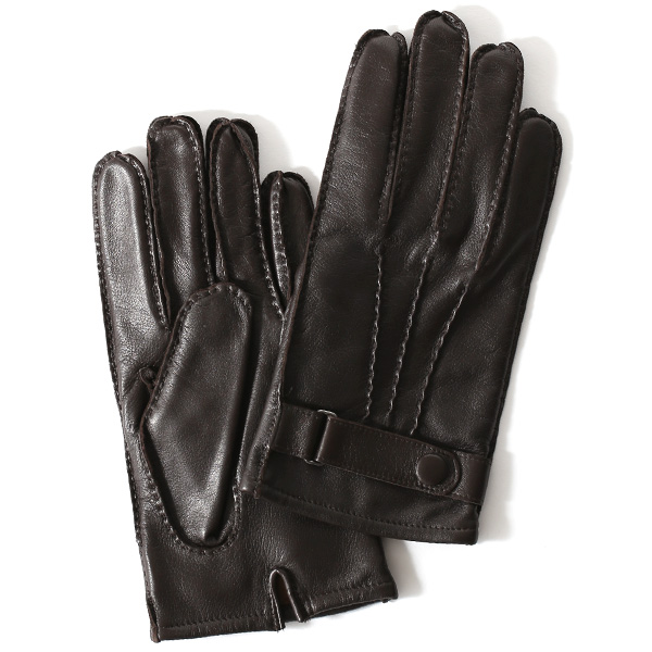 KURODA(クロダ) 羊革 メンズ 手袋 ダークブラウン
