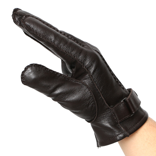  手袋 レザー メンズ ブランド おしゃれ ビジネス 通勤 通学 プレゼント ギフト ラッピング 化粧箱 付き ダークブラウン ブラウン 茶 茶色 本革 羊革 シープスキン 皮 ベルト 手縫い 紳士 男性 大人 グローブ KURODA(クロダ)