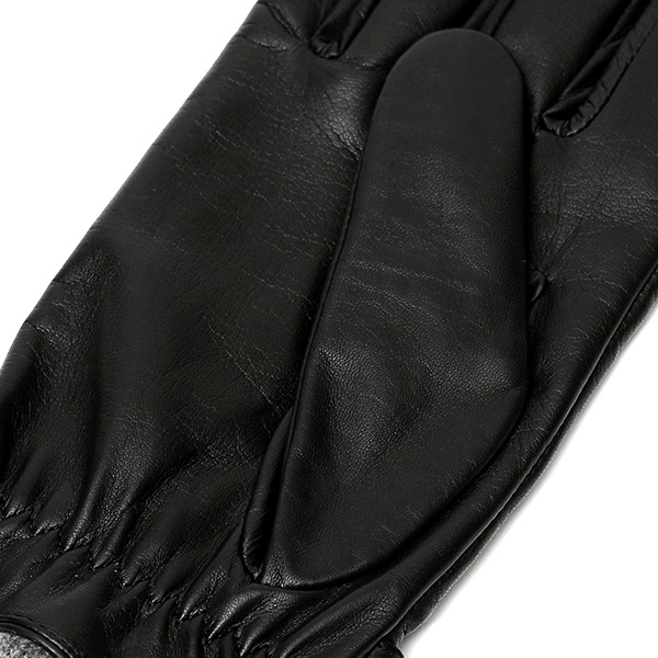  手袋 メンズ 本革 スマホ対応 レザー グローブ 手ぶくろ ブランド イタリーラム ベルト カシミア 混 タッチパネル ブラック 黒 黒色 男性 紳士 プレゼント ギフト ビジネス 防寒 高級 おしゃれ 30代 40代 KURODA(クロダ)