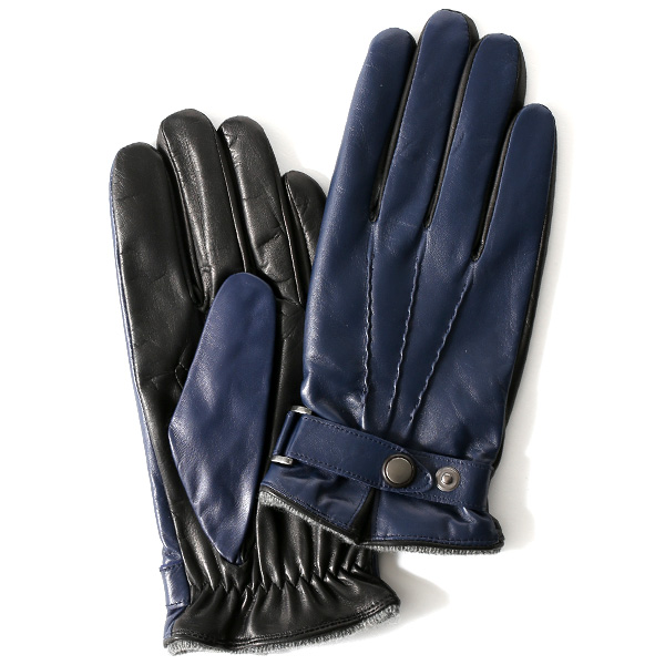 KURODA(クロダ) 羊革(イタリア製ラムスキン) 手袋 ブルー