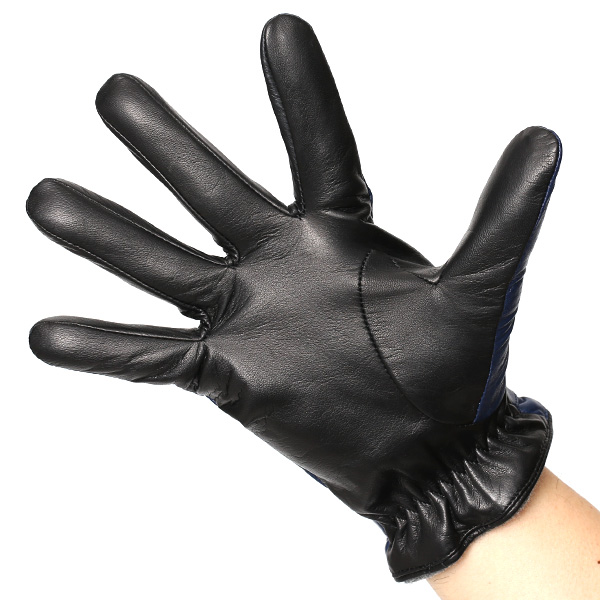  手袋 メンズ 本革 スマホ対応 レザー グローブ 手ぶくろ ブランド イタリーラム ベルト カシミア 混 タッチパネル ブルー ネイビー 青色 男性 紳士 プレゼント ギフト ビジネス 防寒 高級 おしゃれ 30代 40代 KURODA(クロダ)