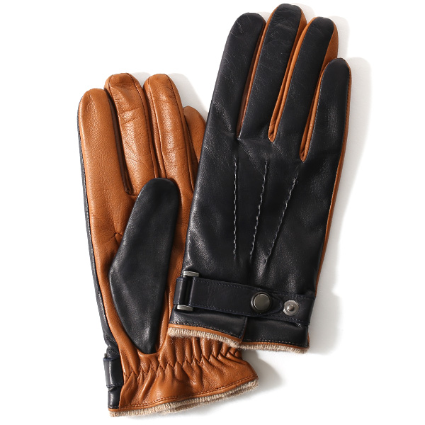 KURODA(クロダ) 羊革(イタリア製ラムスキン) 手袋 ネイビー