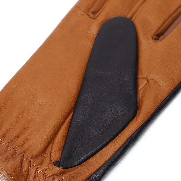  手袋 メンズ 本革 スマホ対応 レザー グローブ 手ぶくろ ブランド イタリーラム ベルト カシミア 混 タッチパネル ブルー ネイビー 青色 男性 紳士 プレゼント ギフト ビジネス 防寒 高級 おしゃれ 30代 40代 KURODA(クロダ)