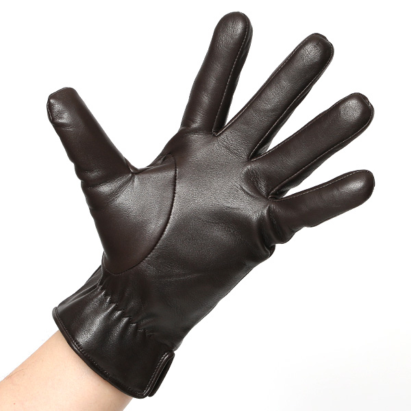  クロダ 手袋 KURODA 革 スマートフォン レザー メンズ スマホ対応 チョコ ブラウン 茶 茶色 無地 シンプル 手ぶくろ グローブ 防寒 ブランド 化粧箱 付き クリスマス プレゼント