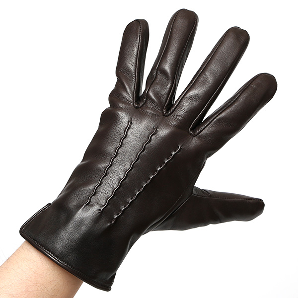  クロダ 手袋 KURODA 革 スマートフォン レザー メンズ スマホ対応 チョコ ブラウン 茶 茶色 無地 シンプル 手ぶくろ グローブ 防寒 ブランド 化粧箱 付き クリスマス プレゼント