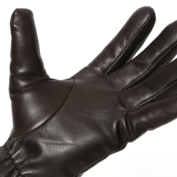  クロダ 手袋 KURODA 革 スマートフォン レザー メンズ スマホ対応 チョコ ブラウン 茶 茶色 無地 シンプル 手ぶくろ グローブ 防寒 ブランド 化粧箱 付き クリスマス プレゼント