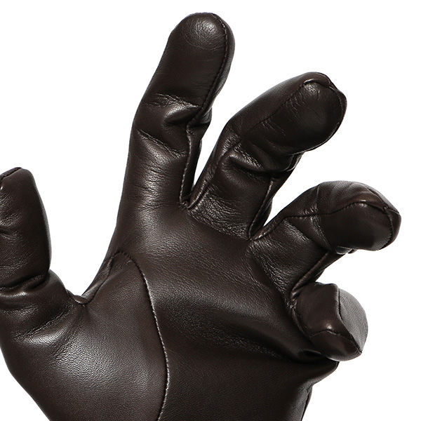  クロダ 手袋 KURODA 革 スマートフォン レザー メンズ スマホ対応 チョコ ブラウン 茶 茶色 無地 シンプル 手ぶくろ グローブ 防寒 ブランド 化粧箱 付き クリスマス プレゼント