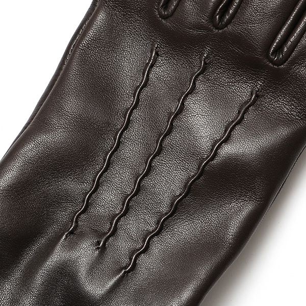  クロダ 手袋 KURODA 革 スマートフォン レザー メンズ スマホ対応 チョコ ブラウン 茶 茶色 無地 シンプル 手ぶくろ グローブ 防寒 ブランド 化粧箱 付き クリスマス プレゼント