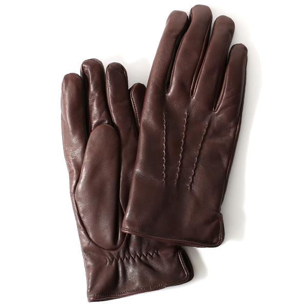 KURODA(クロダ) 羊革(イタリア製ラムスキン) 手袋 ダークブラウン