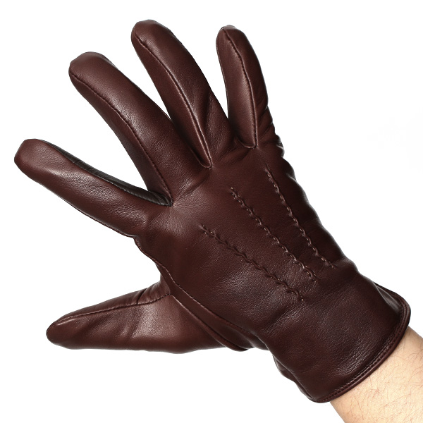  クロダ 手袋 KURODA 革 スマートフォン レザー メンズ スマホ対応 ダークブラウン ブラウン 茶 茶色 無地 シンプル 手ぶくろ グローブ 防寒 ブランド 化粧箱 付き クリスマス プレゼント