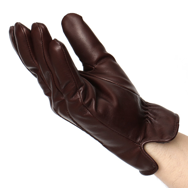  クロダ 手袋 KURODA 革 スマートフォン レザー メンズ スマホ対応 ダークブラウン ブラウン 茶 茶色 無地 シンプル 手ぶくろ グローブ 防寒 ブランド 化粧箱 付き クリスマス プレゼント