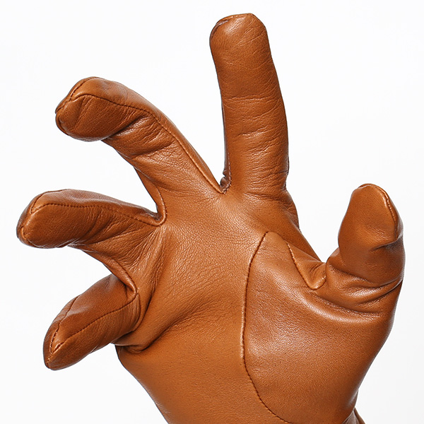  クロダ 手袋 KURODA 革 スマートフォン レザー メンズ スマホ対応 キャメル ブラウン 茶 茶色 無地 シンプル 手ぶくろ グローブ 防寒 ブランド 化粧箱 付き クリスマス プレゼント