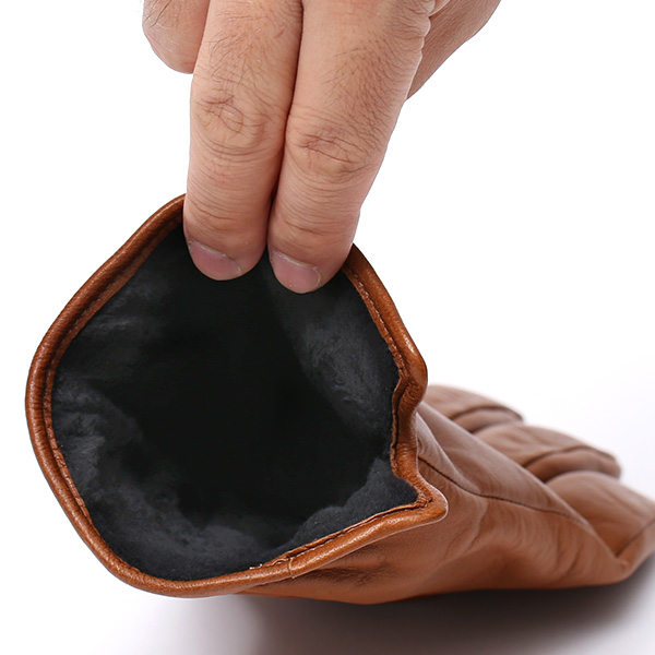  クロダ 手袋 KURODA 革 スマートフォン レザー メンズ スマホ対応 キャメル ブラウン 茶 茶色 無地 シンプル 手ぶくろ グローブ 防寒 ブランド 化粧箱 付き クリスマス プレゼント