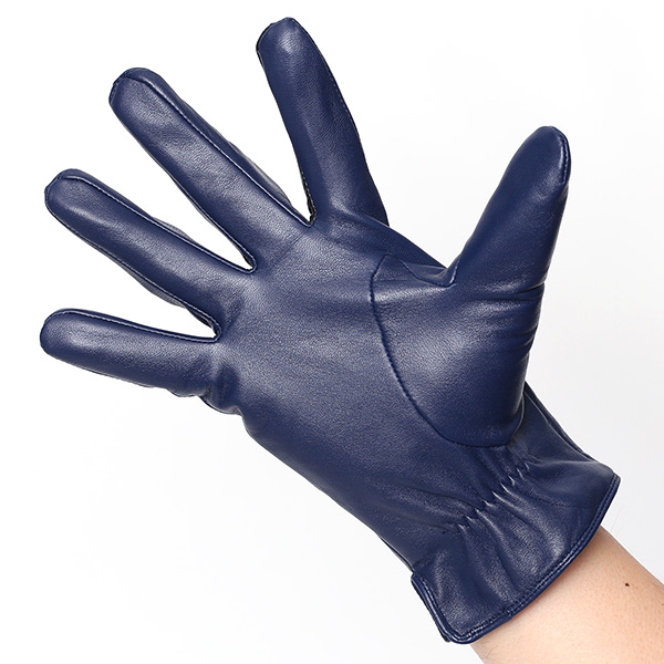  クロダ 手袋 KURODA 革 スマートフォン レザー メンズ スマホ対応 ブルー ネイビー 青色 無地 シンプル 手ぶくろ グローブ 防寒 ブランド 化粧箱 付き クリスマス プレゼント