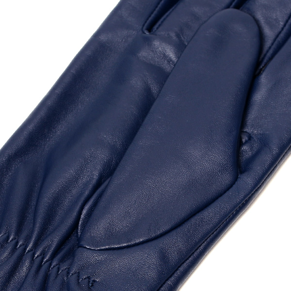  クロダ 手袋 KURODA 革 スマートフォン レザー メンズ スマホ対応 ブルー ネイビー 青色 無地 シンプル 手ぶくろ グローブ 防寒 ブランド 化粧箱 付き クリスマス プレゼント