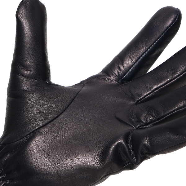  クロダ 手袋 KURODA 革 スマートフォン レザー メンズ スマホ対応 ブルー ネイビー 青色 無地 シンプル 手ぶくろ グローブ 防寒 ブランド 化粧箱 付き クリスマス プレゼント