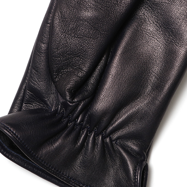  クロダ 手袋 KURODA 革 スマートフォン レザー メンズ スマホ対応 ブルー ネイビー 青色 無地 シンプル 手ぶくろ グローブ 防寒 ブランド 化粧箱 付き クリスマス プレゼント