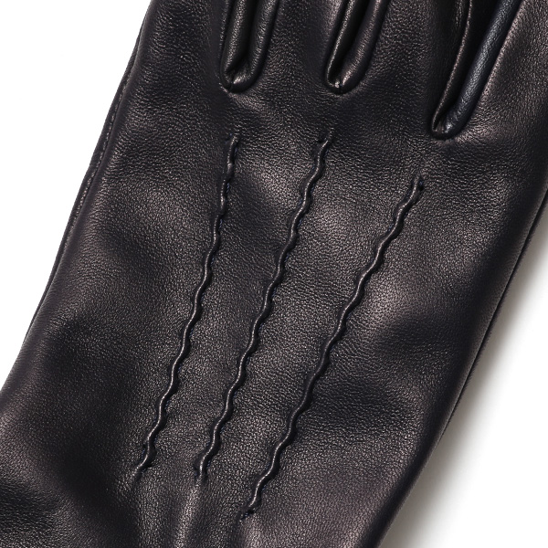  クロダ 手袋 KURODA 革 スマートフォン レザー メンズ スマホ対応 ブルー ネイビー 青色 無地 シンプル 手ぶくろ グローブ 防寒 ブランド 化粧箱 付き クリスマス プレゼント