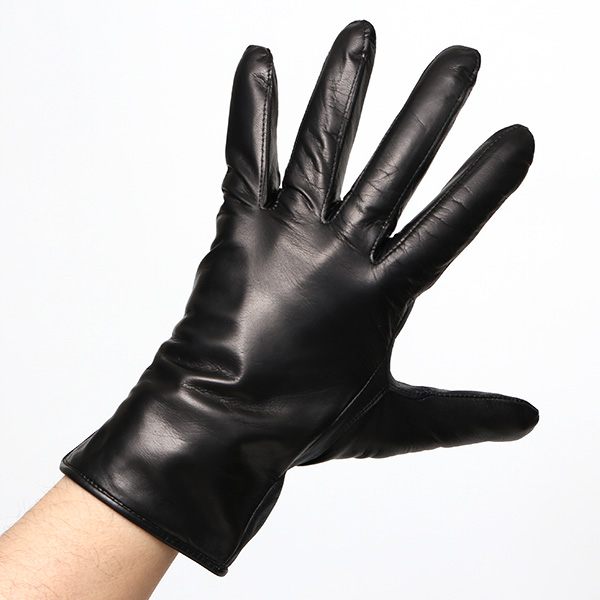  手袋 メンズ 本革 イタリア製  スマホ対応 カシミヤ混裏地 男性 ブラック 黒 黒色 高級 グローブ 日本メーカー 手袋 タッチパネル対応 クリスマス プレゼント 誕生日 味わい 皮 経年変化