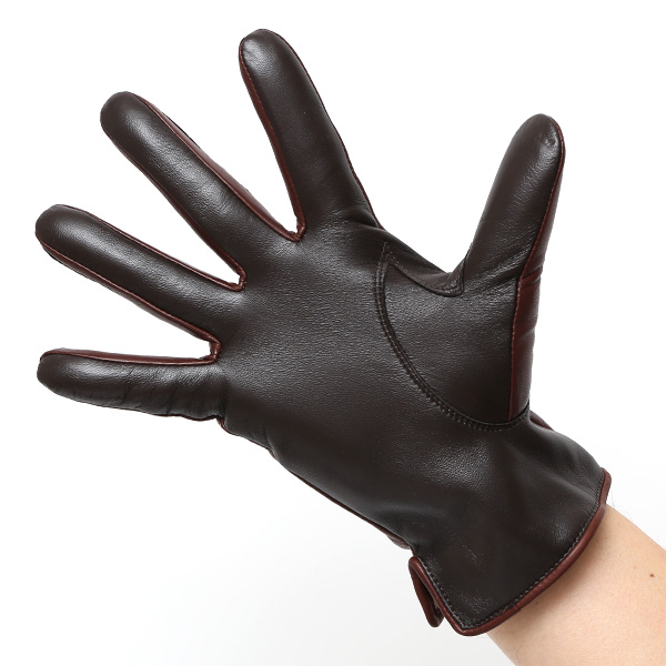  手袋 メンズ 本革 イタリア製  スマホ対応 カシミヤ混裏地 男性 ブラウン 茶 茶色 高級 グローブ 日本メーカー 手袋 タッチパネル対応 クリスマス プレゼント 誕生日 味わい 皮 経年変化