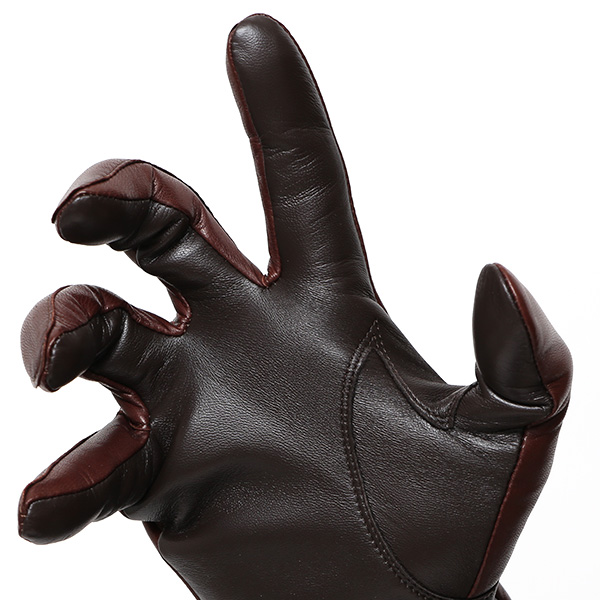  手袋 メンズ 本革 イタリア製  スマホ対応 カシミヤ混裏地 男性 ブラウン 茶 茶色 高級 グローブ 日本メーカー 手袋 タッチパネル対応 クリスマス プレゼント 誕生日 味わい 皮 経年変化