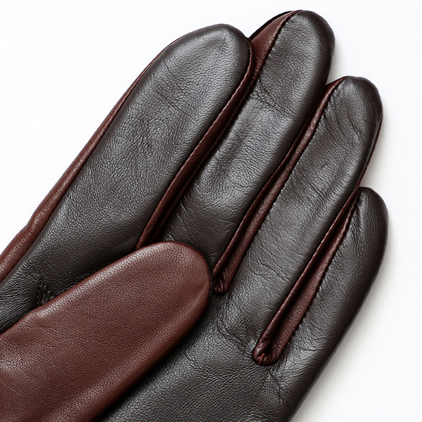 手袋 メンズ 本革 イタリア製  スマホ対応 カシミヤ混裏地 男性 ブラウン 茶 茶色 高級 グローブ 日本メーカー 手袋 タッチパネル対応 クリスマス プレゼント 誕生日 味わい 皮 経年変化