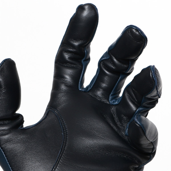  手袋 メンズ 本革 イタリア製  スマホ対応 カシミヤ混裏地 男性 ブルー ネイビー 青色 高級 グローブ 日本メーカー 手袋 タッチパネル対応 クリスマス プレゼント 誕生日 味わい 皮 経年変化