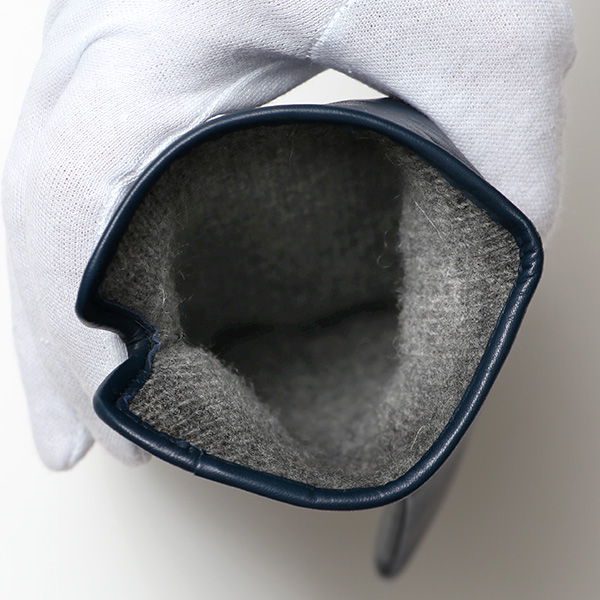  手袋 メンズ 本革 イタリア製  スマホ対応 カシミヤ混裏地 男性 ブルー ネイビー 青色 高級 グローブ 日本メーカー 手袋 タッチパネル対応 クリスマス プレゼント 誕生日 味わい 皮 経年変化