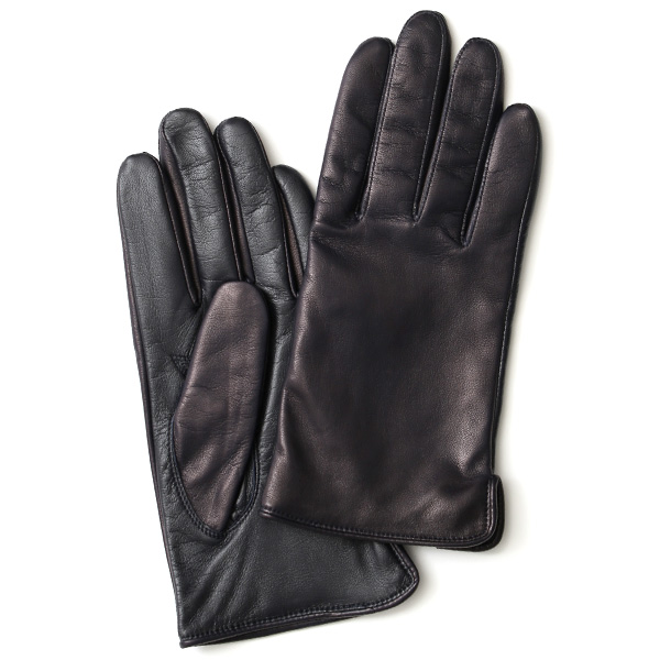 KURODA(クロダ) 羊革(イタリア製ラムスキン) メンズ 手袋 ネイビー