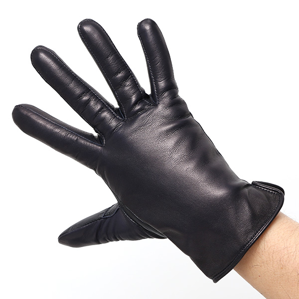  手袋 メンズ 本革 イタリア製  スマホ対応 カシミヤ混裏地 男性 ブルー ネイビー 青色 高級 グローブ 日本メーカー 手袋 タッチパネル対応 クリスマス プレゼント 誕生日 味わい 皮 経年変化