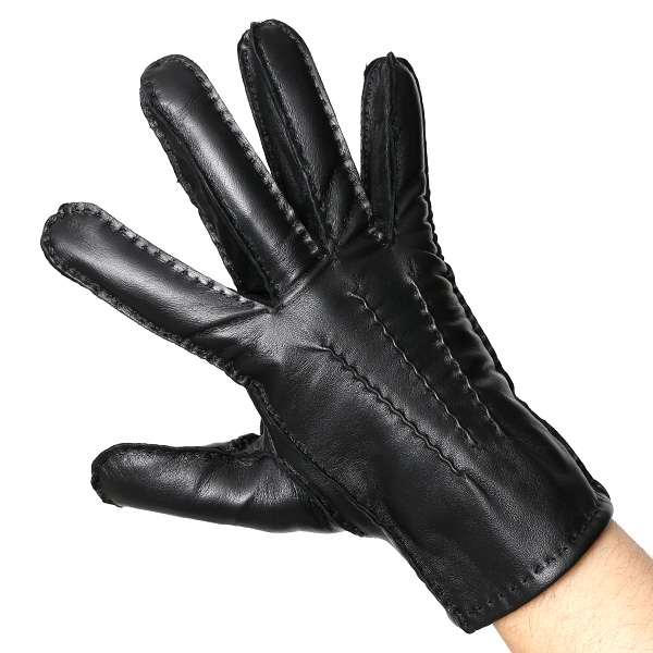  化粧箱 付き プレゼント ギフト クリスマス 手袋 メンズ ブランド レザー 暖かい 防寒 裏起毛 ブラック 黒 黒色 本革 シープスキン グローブ ビジネス 男性 紳士 おしゃれ 40代 KURODA(クロダ)