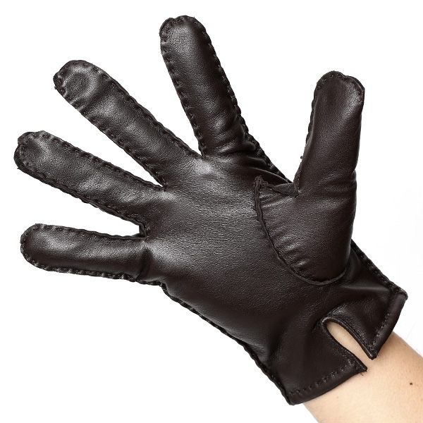 化粧箱 付き プレゼント ギフト クリスマス 手袋 メンズ ブランド レザー 暖かい 防寒 裏起毛 ダークブラウン ブラウン 茶 茶色 本革 シープスキン グローブ ビジネス 男性 紳士 おしゃれ 40代 KURODA(クロダ)