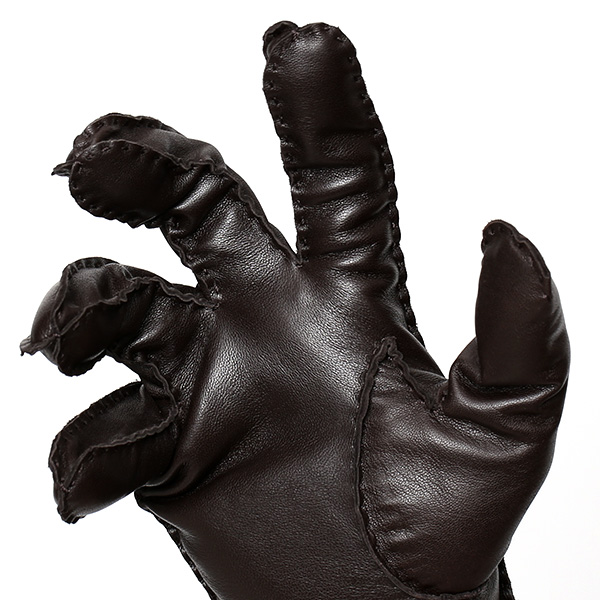 化粧箱 付き プレゼント ギフト クリスマス 手袋 メンズ ブランド レザー 暖かい 防寒 裏起毛 ダークブラウン ブラウン 茶 茶色 本革 シープスキン グローブ ビジネス 男性 紳士 おしゃれ 40代 KURODA(クロダ)