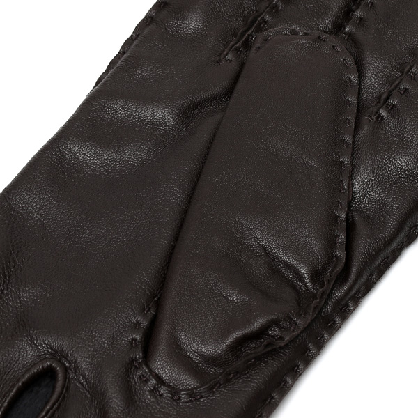 化粧箱 付き プレゼント ギフト クリスマス 手袋 メンズ ブランド レザー 暖かい 防寒 裏起毛 ダークブラウン ブラウン 茶 茶色 本革 シープスキン グローブ ビジネス 男性 紳士 おしゃれ 40代 KURODA(クロダ)