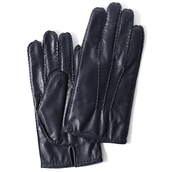 KURODA(クロダ) 羊革 メンズ 手袋 ネイビー