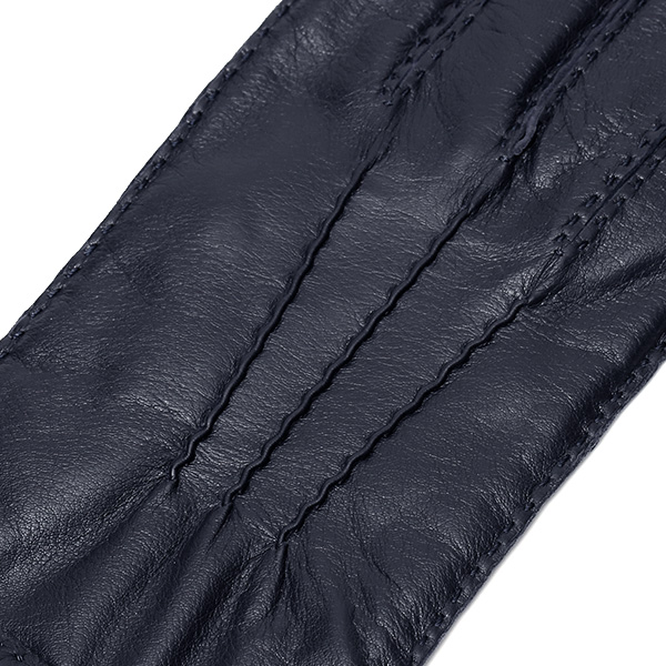  化粧箱 付き プレゼント ギフト クリスマス 手袋 メンズ ブランド レザー 暖かい 防寒 裏起毛 ブルー ネイビー 青色 本革 シープスキン グローブ ビジネス 男性 紳士 おしゃれ 40代 KURODA(クロダ)