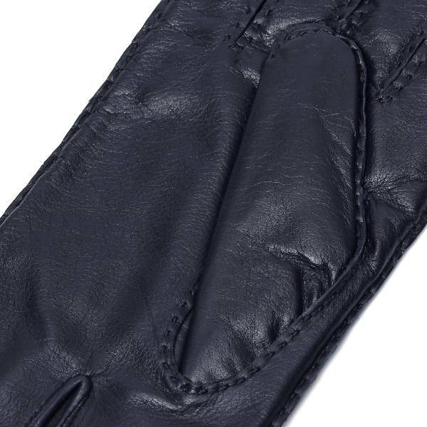  化粧箱 付き プレゼント ギフト クリスマス 手袋 メンズ ブランド レザー 暖かい 防寒 裏起毛 ブルー ネイビー 青色 本革 シープスキン グローブ ビジネス 男性 紳士 おしゃれ 40代 KURODA(クロダ)