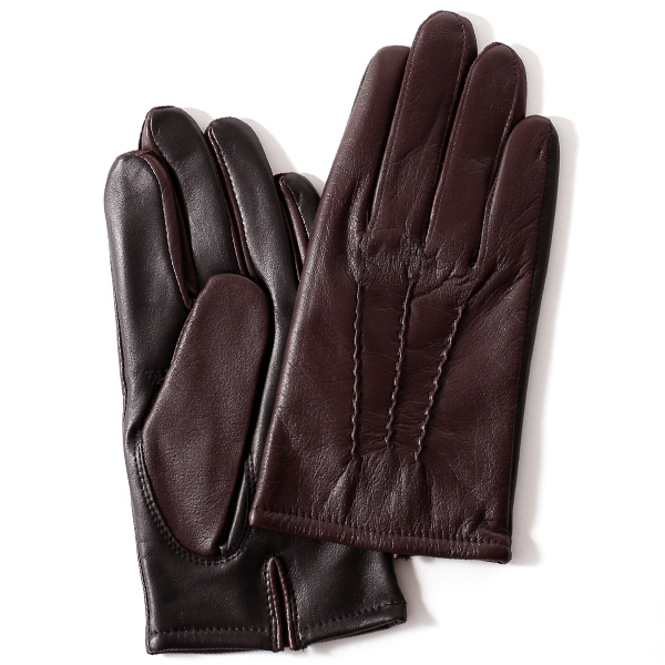 KURODA(クロダ) 羊革 メンズ 手袋 ブラウン